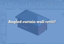 Angled curtain wall revit?