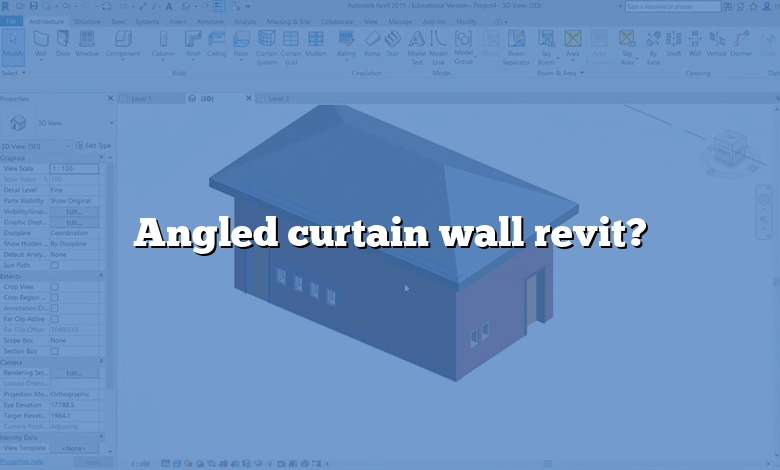 Angled curtain wall revit?