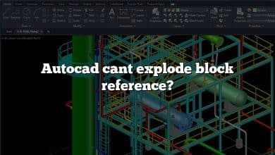 Autocad cant explode block reference?