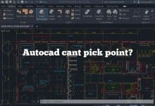 Autocad cant pick point?