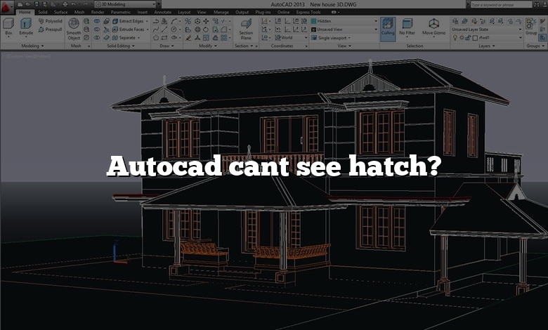 Autocad cant see hatch?