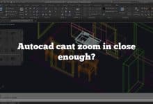 Autocad cant zoom in close enough?