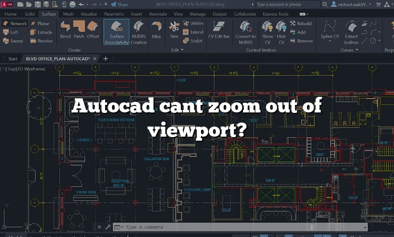 Autocad cant zoom out of viewport?