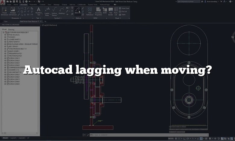 Autocad lagging when moving?