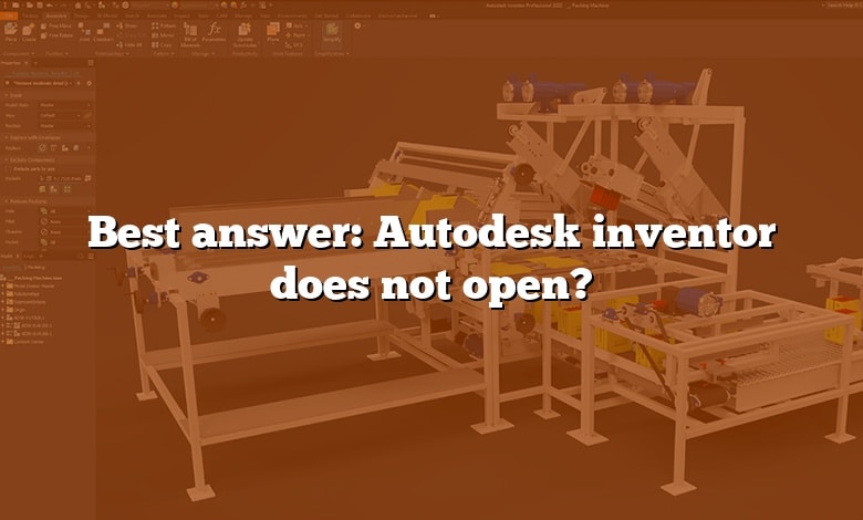 Best answer: Autodesk inventor does not open?