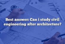 Best answer: Can i study civil engineering after architecture?
