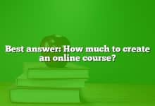 Best answer: How much to create an online course?