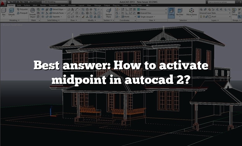 Best answer: How to activate midpoint in autocad 2?