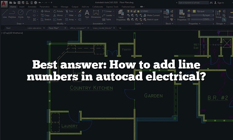 Best answer: How to add line numbers in autocad electrical?