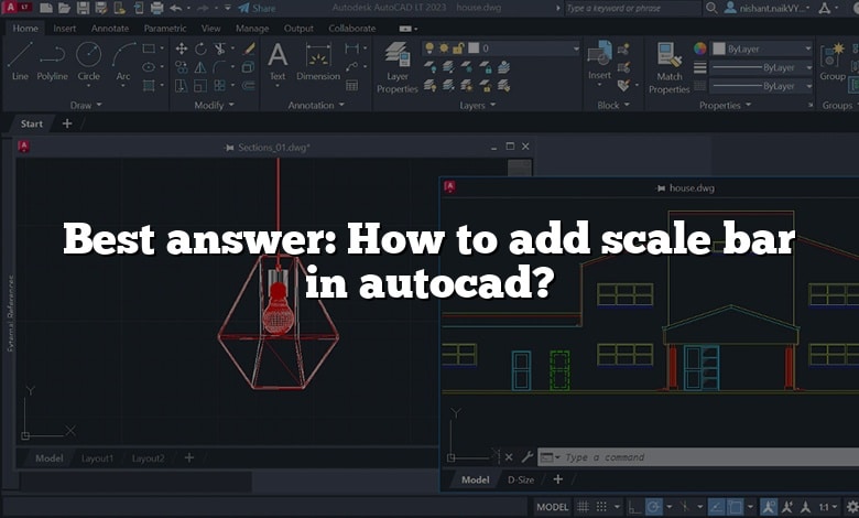 Best answer: How to add scale bar in autocad?