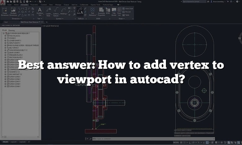 Best answer: How to add vertex to viewport in autocad?