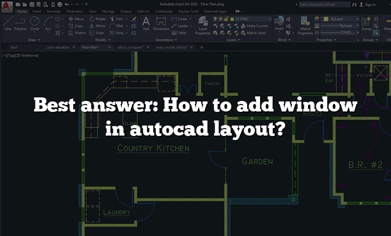 Best answer: How to add window in autocad layout?
