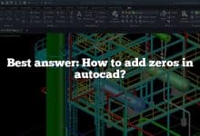 Best answer: How to add zeros in autocad?