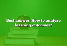 Best answer: How to analyze learning outcomes?