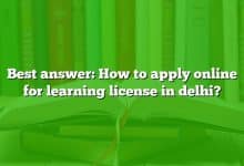 Best answer: How to apply online for learning license in delhi?