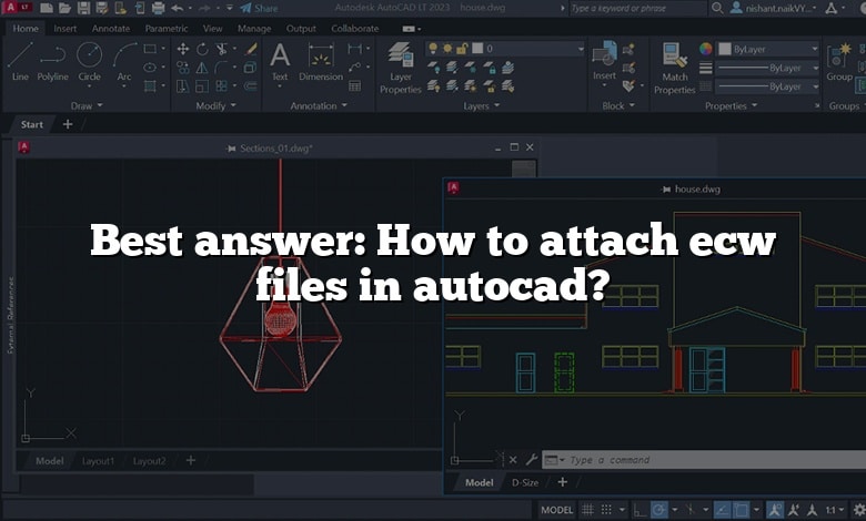 Best answer: How to attach ecw files in autocad?