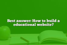 Best answer: How to build a educational website?