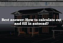 Best answer: How to calculate cut and fill in autocad?