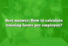 Best answer: How to calculate training hours per employee?