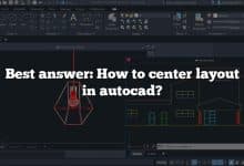 Best answer: How to center layout in autocad?
