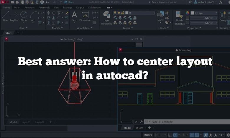 Best answer: How to center layout in autocad?