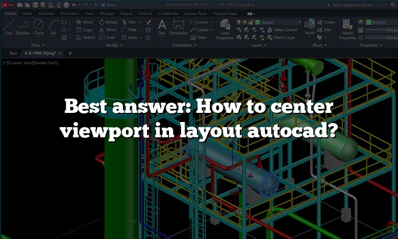 Best answer: How to center viewport in layout autocad?