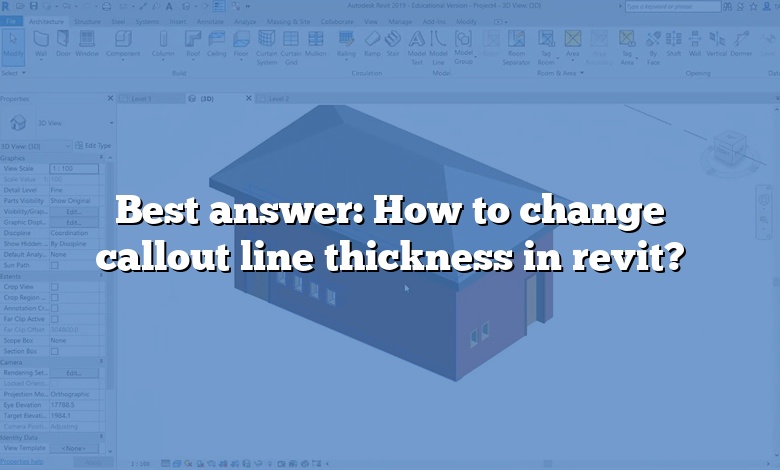 Best answer: How to change callout line thickness in revit?