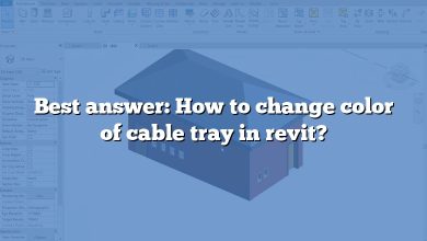Best answer: How to change color of cable tray in revit?
