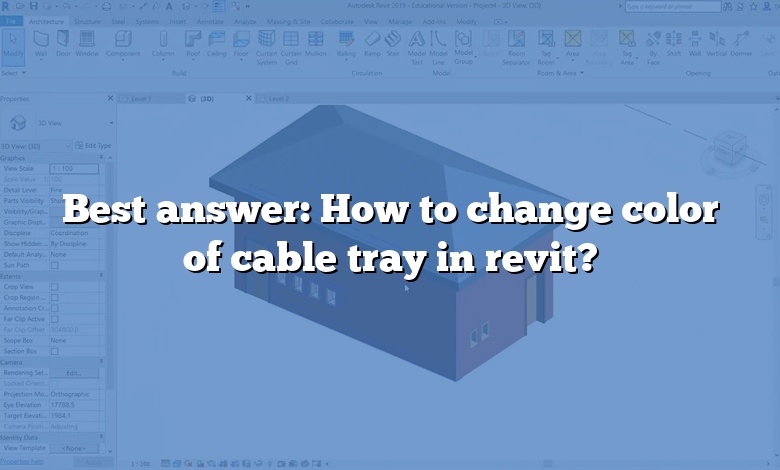 Best answer: How to change color of cable tray in revit?