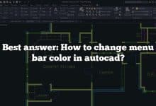 Best answer: How to change menu bar color in autocad?