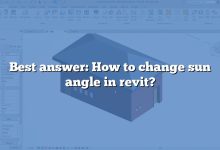 Best answer: How to change sun angle in revit?