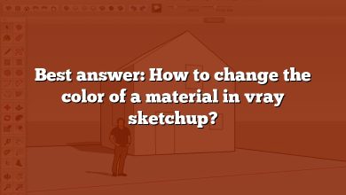 Best answer: How to change the color of a material in vray sketchup?