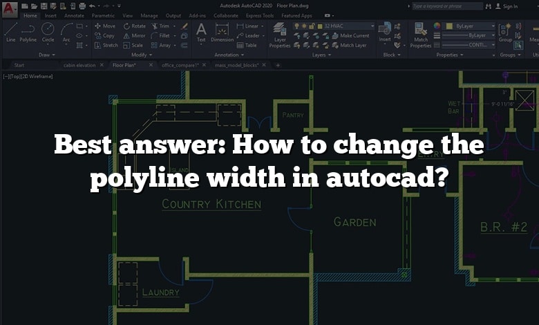 Best answer: How to change the polyline width in autocad?