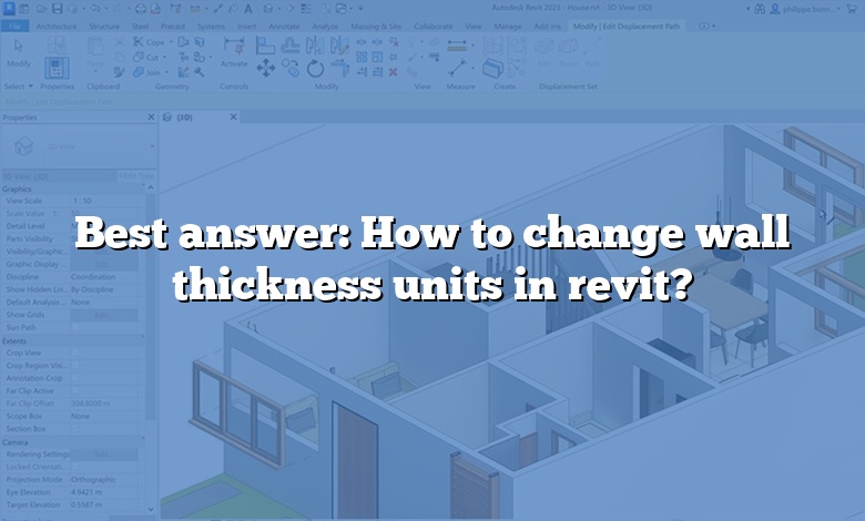 Best answer: How to change wall thickness units in revit?