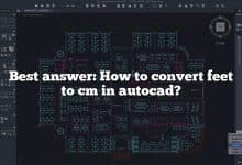 Best answer: How to convert feet to cm in autocad?
