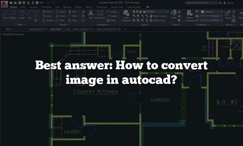 Best answer: How to convert image in autocad?