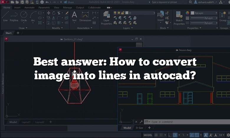 Best answer: How to convert image into lines in autocad?