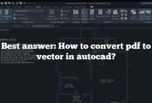 Best answer: How to convert pdf to vector in autocad?
