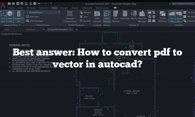 Best answer: How to convert pdf to vector in autocad?