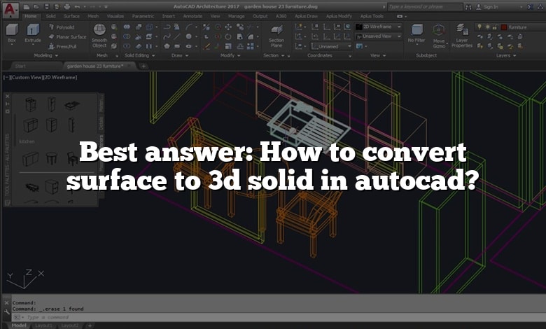 Best answer: How to convert surface to 3d solid in autocad?