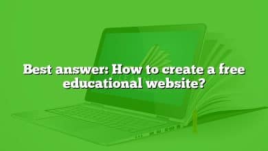 Best answer: How to create a free educational website?