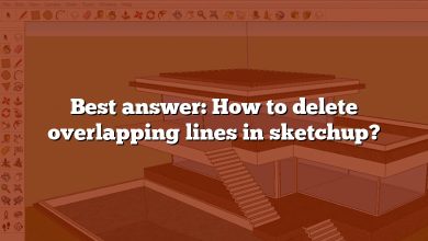 Best answer: How to delete overlapping lines in sketchup?