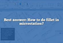 Best answer: How to do fillet in microstation?