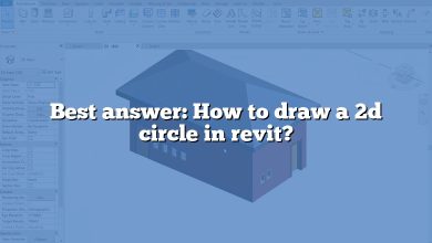 Best answer: How to draw a 2d circle in revit?