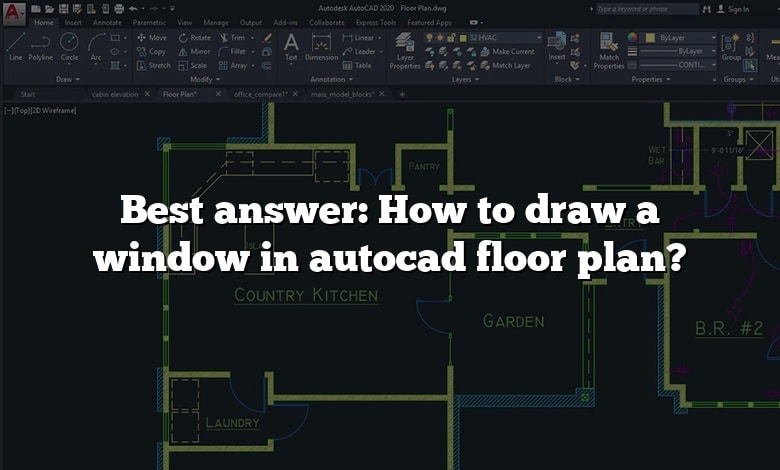 Best answer: How to draw a window in autocad floor plan?