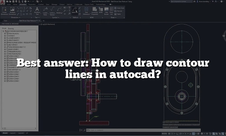 Best answer: How to draw contour lines in autocad?