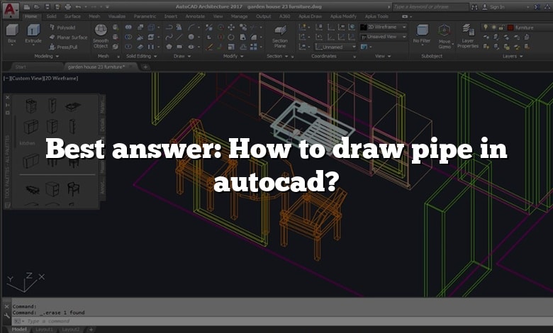Best answer: How to draw pipe in autocad?