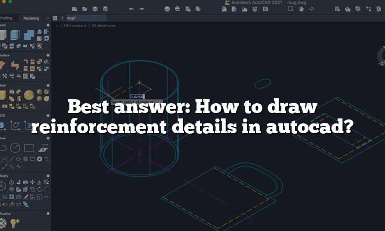 Best answer: How to draw reinforcement details in autocad?