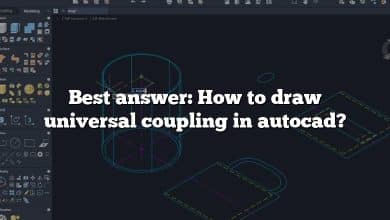 Best answer: How to draw universal coupling in autocad?