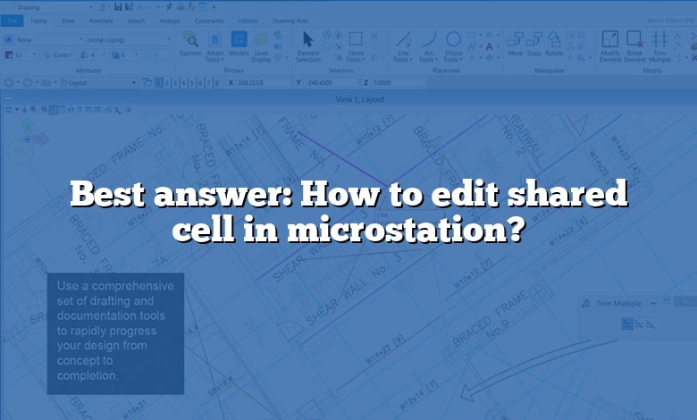 Best answer: How to edit shared cell in microstation?